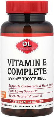 Olympian Labs, Vitamin E, komplett, 60 Softgels