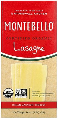 Montebello, Organic Lasagne, Bio-Lasagne, 454 g (16 oz.)