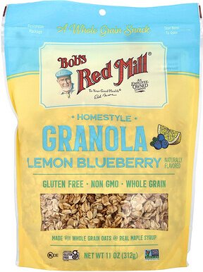 Bob's Red Mill, Pan-Baked Granola, pfannengebackenes knuspriges Müsli, Zitrone-Blaubeere, 312 g (11 oz.)