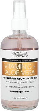 Advanced Clinicals, Vitamin C + Aloe Vera, Antioxidant Glow Facial Mist, antioxidatives Glow-Gesichtsspray mit Vitamin C...