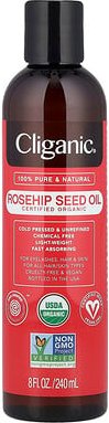 Cliganic, Organic Rosehip Seed Oil, Bio-Hagebutten-Samenöl, für alle Haar-/Hauttypen, 240 ml (8 fl. oz.)
