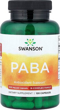 Swanson, PABA, 500 mg, 120 Kapseln