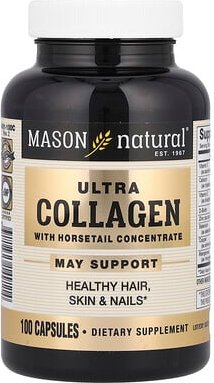 Mason Natural, Ultra Collagen mit Schachtelhalmkonzentrat, 100 Kapseln