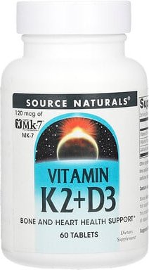 Thumbnail - Source Naturals, Vitamin K2 + D3, 60 Tabletten