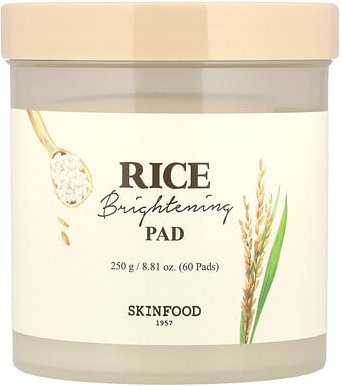 Skinfood, Rice Brightening Pad, Reis-Aufhellungspad, 60 Pads