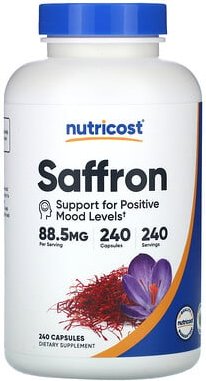Nutricost, Safran, 88,5 mg, 240 Kapseln