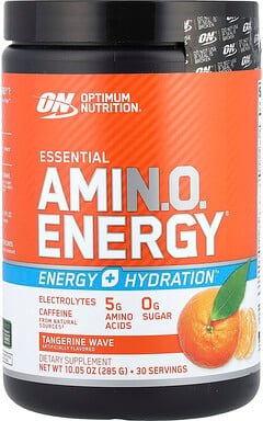 Optimum Nutrition, Essential Amin.O. Energy®, Mandarine Wave, 285 g (10,05 oz.)