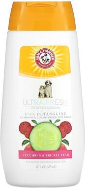 Arm & Hammer, 2-in-1 Detangling Shampoo und Conditioner für Hunde, Gurke und Feigenkaktus, 473 ml (16 fl. oz.)