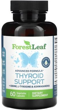 Forest Leaf, Thyroid Support, Unterstützung der Schilddrüse, 60 pflanzliche Kapseln