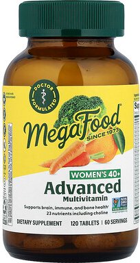 MegaFood, Multi für Frauen ab 40, 120 Tabletten