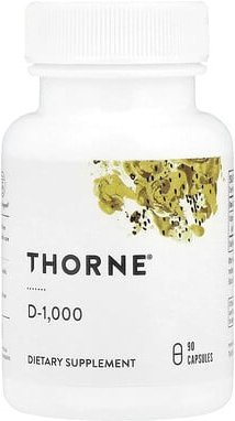 Thumbnail - Thorne, D-1,000, 90 Kapseln (25 mcg pro Kapsel)