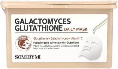 SOME BY MI, Galactomyces Glutathione Daily Beauty Mask, Galactomyces Glutathione Daily Beauty Mask, Beauty-Maske für die...