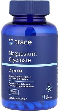Trace, Magnesiumglycinat, 120 mg, 180 Kapseln