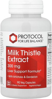 Protocol for Life Balance, Milk Thistle Extract, Mariendistelextrakt, 90 pflanzliche Kapseln