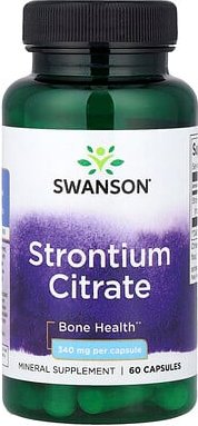 Swanson, Strontiumcitrat, 340 mg, 60 Kapseln