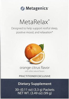 Thumbnail - Metagenics, MetaRelax, Orange Citrus, MetaRelax, Orange-Zitrus, 30 Päckchen, je 3,3 g (0,11 oz.).