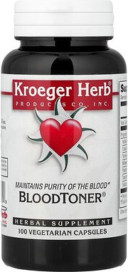 Kroeger Herb Co, Blood Toner, 100 vegetarische Kapseln