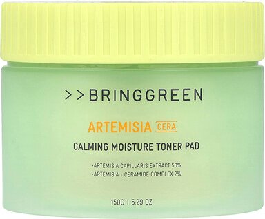 Bringgreen, Artemisia cera, Calming Moisture Tone Pad, beruhigendes, feuchtigkeitsspendendes Gesichtswasser-Pad, 150 g (...