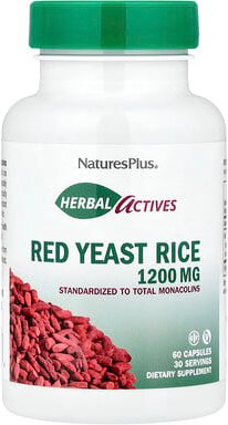 NaturesPlus, Herbal Actives, Rotschimmelreis, 60 Kapseln (600 mg pro Kapsel)