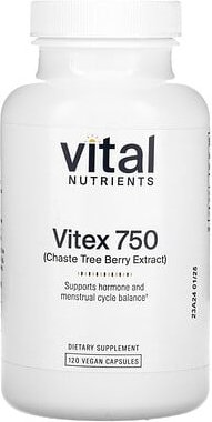 Vital Nutrients, Vitex 750, Mönchspfeffer 750, 750 mg, 120 vegane Kapseln