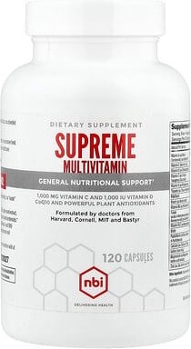 NBI, Supreme Multivitamin, höchstes Multivitamin, 120 Kapseln