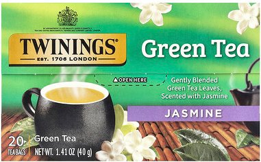 Twinings, Green Tea, Jasmin, grüner Tee, 20 Teebeutel, 40 g (1,41 oz.)
