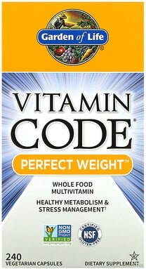 Thumbnail - Garden of Life, Vitamin Code, Perfect Weight, Ergänzungsmittel mit perfektem Gewicht, 240 pflanzliche Kapseln
