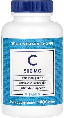 The Vitamin Shoppe, Vitamin C, 500 mg, 100 Kapseln