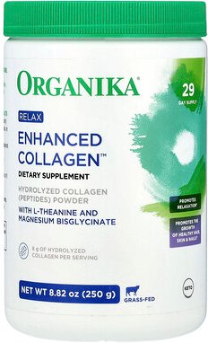 Organika, Enhanced Collagen™, Relax, Enhanced Collagen™, Entspannung, 250 g (8,82 oz.)