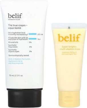 belif, The True Cream, Aqua Bomb Special Set, Creme mit Aqua Bomb Special, 2-teiliges Set