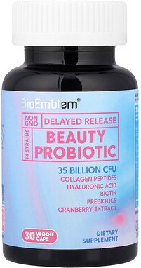 BioEmblem, Beauty Probiotic, Beauty-Probiotikum, 30 vegetarische Kapseln