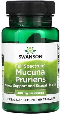 Thumbnail - Swanson, Mucuna Pruriens, Vollspektrum, 400 mg, 60 Kapseln