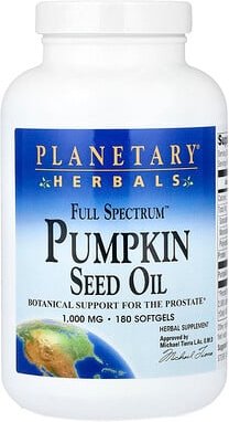 Planetary Herbals, Full Spectrum™ Kürbiskernöl, 1.000 mg, 180 Weichkapseln