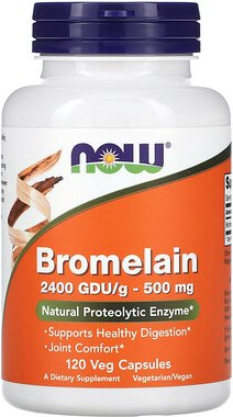 NOW Foods, Bromelain, 500 mg, 120 vegetarische Kapseln