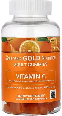 Thumbnail - California Gold Nutrition, Vitamin C Gummies, 250 mg, with Vitamin A from 100% Beta-Carotene, Vitamin-C-Fruchtgummis, 25...
