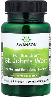 Swanson, Full Spectrum® Johanniskraut, 375 mg, 60 vegane Kapseln