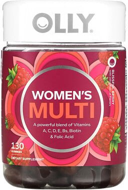 OLLY, Women's Multi, Blissful Berry, 130 Fruchtgummis