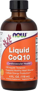NOW Foods, Liquid CoQ10, flüssiges CoQ10, Orange, 118 ml (4 fl. oz.)