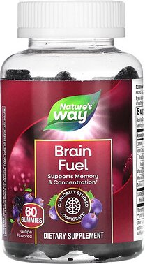 Nature's Way, Brain Fuel, Traube, 60 Fruchtgummis