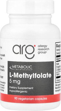 Metabolic Maintenance, L-Methylfolate, L-Methylfolat, 5 mg, 90 pflanzliche Kapseln