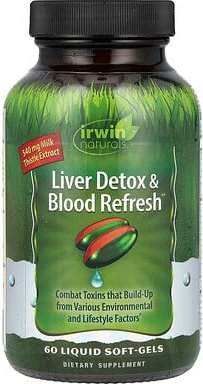Irwin Naturals, Liver Detox & Blood Refresh, 60 flüssige Weichkapseln