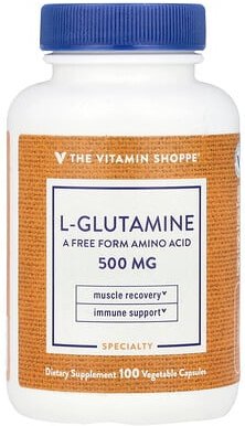The Vitamin Shoppe, L-Glutamin, 500 mg, 100 pflanzliche Kapseln