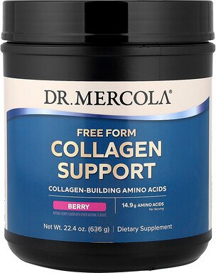 Dr. Mercola, Free Form Collagen Support, Kollagen in freier Form, Beere, 636 g (22,4 oz.)