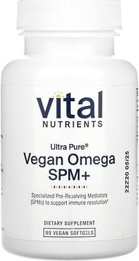 Thumbnail - Vital Nutrients, Ultra Pure, vegane Omega SPM+, 90 vegane Weichkapseln