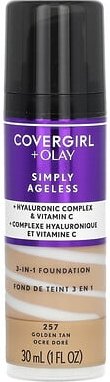 Thumbnail - Covergirl, Olay Simply Ageless, 3-in-1 Foundation, 257 Golden Tan, 3-in-1-Foundation, 257 Golden Tan, 30 ml (1 fl. oz.)