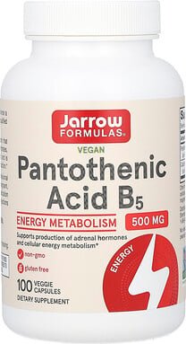 Jarrow Formulas, Pantothenic Acid B5, Pantothensäure B5, 100 pflanzliche Kapseln