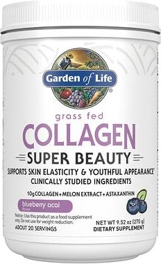 Garden of Life, Grass Fed Collagen, Super Beauty, Kollagen von grasgefütterten Kühen, Heidelbeere-Açaí, 270 g (9,52 oz.)