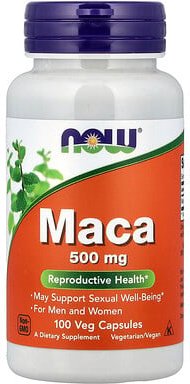 NOW Foods, Maca, 500 mg, 100 vegetarische Kapseln