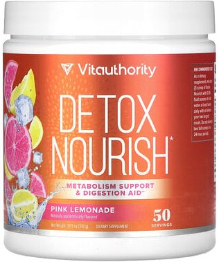 Vitauthority, Detox Nourish, Detox Nourish, pinke Limonade, 310 g (10,9 oz.)