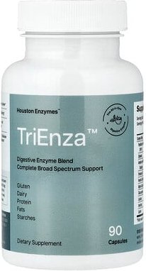 Houston Enzymes, TriEnza™, Verdauungsenzymmischung, 90 Kapseln